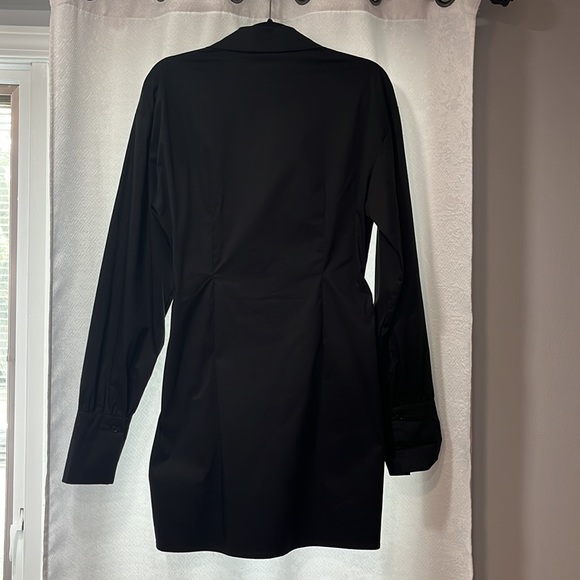 BLACK BUTTON UP DRESS - Picture 2 of 2